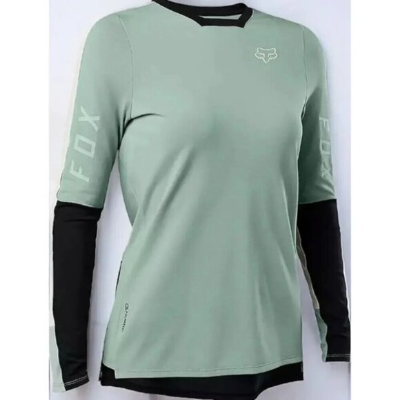 Fox Racing Defend Pro Long Sleeve Jersey in Eucalyptus - Size Extra Large - Picture 1 of 11